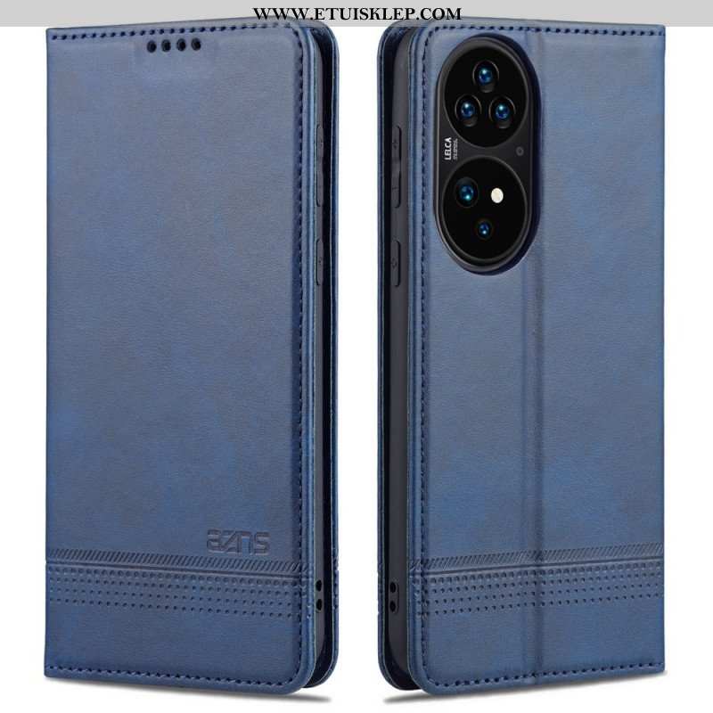 Etui Na Telefon do Huawei P50 Pro Etui Folio Stylizacja Skóry Azns